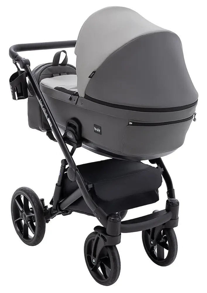 Коляска 2 в 1 Bair Kiwi Plus ECO BKP-21/15 серый/графит